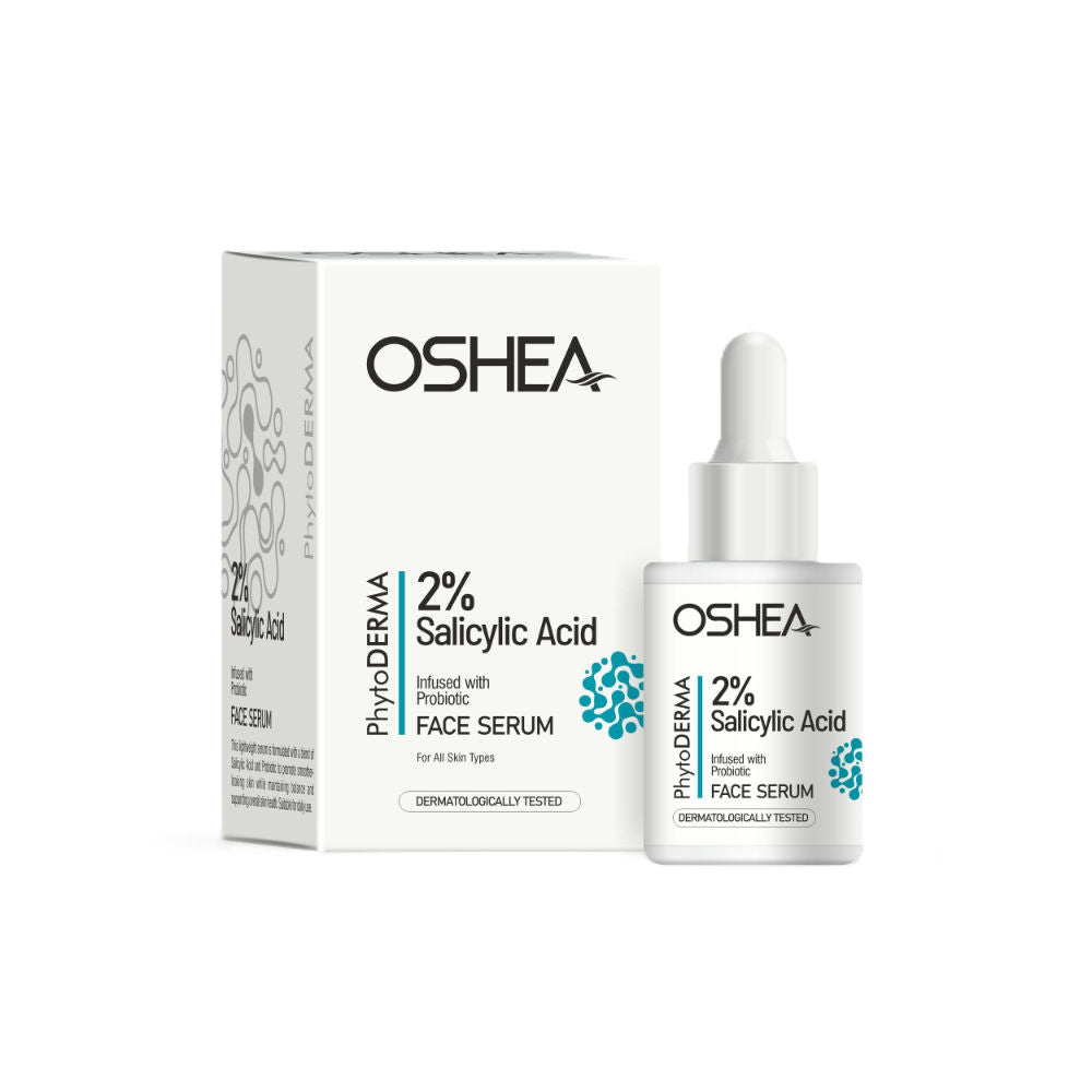 Oshea Herbals Phytoderma Face Serum With 2% Salicylic Acid & Probiotics Reduces Rough & Uneven Skin