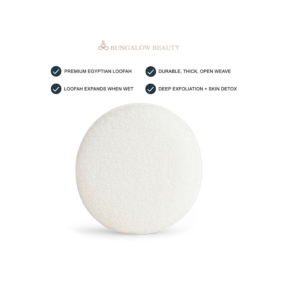 BUNGALOW BEAUTY Natural Exfoliating Body Scrubber Sponge