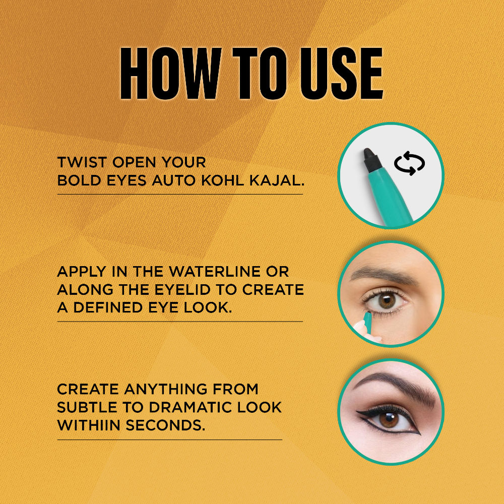 Colors Queen Bold Eyes Auto Kohl Kajal