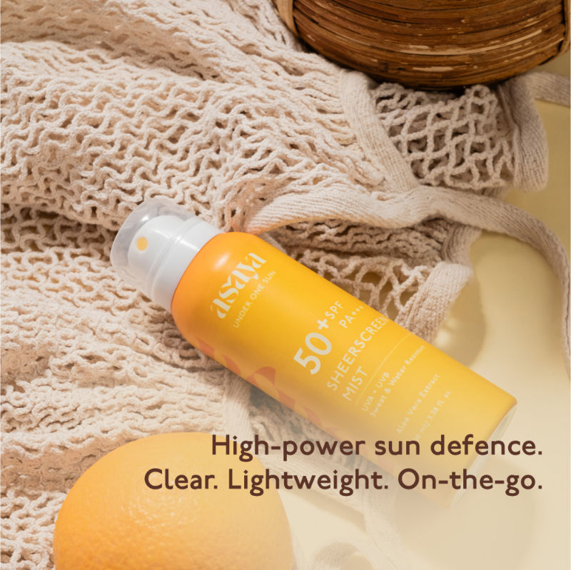 Asaya Body Sunscreen Spray SPF 65 Lightweight Quick Dry Sunscreen Mist for Face and Body