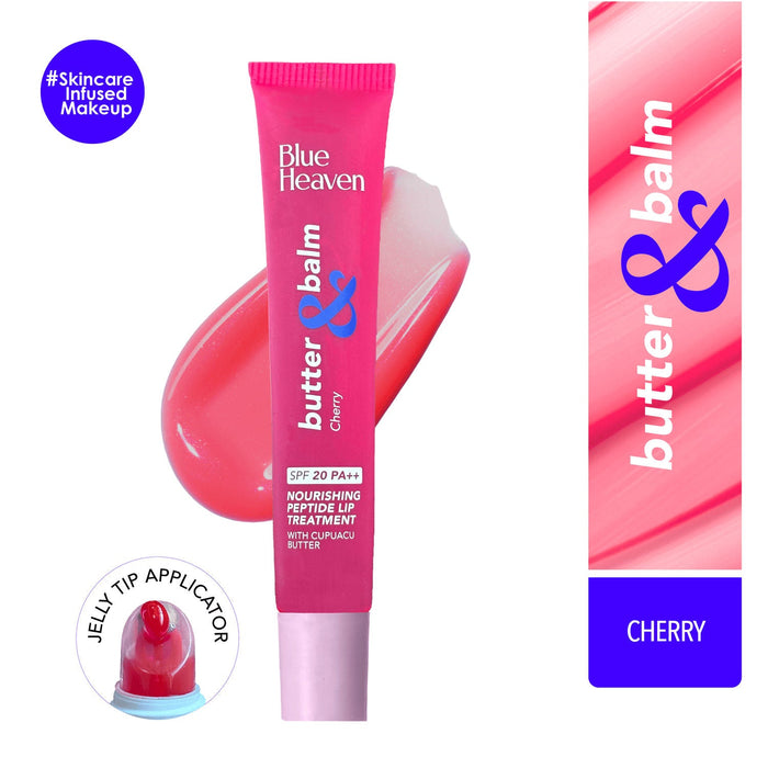 Blue Heaven Butter & Balm Tinted Lip Balm with spf 20 PA++ Infused with Cupuacu Butter