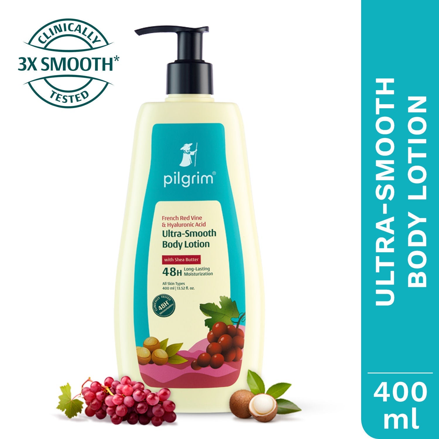 Pilgrim French Red Vine & Hyaluronic Acid Ultra-Smooth Body Lotion