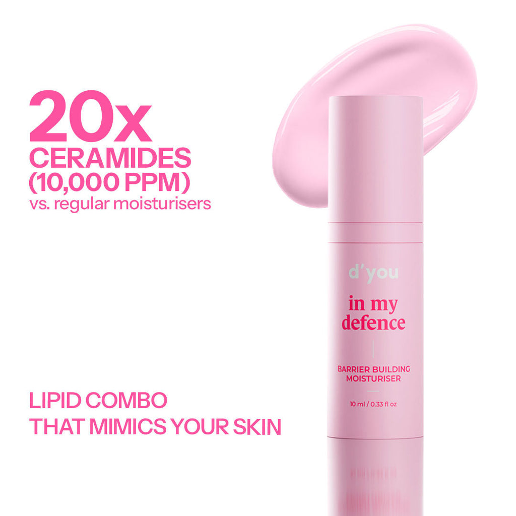 d'you In My Defence Barrier-Building Moisturiser With 20x More Ceramides (Lightweight & Non-Greasy)
