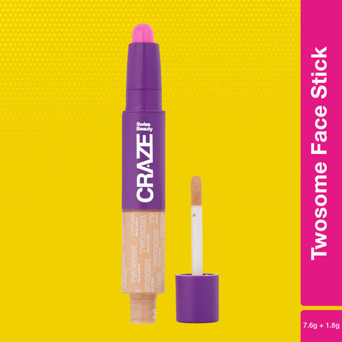 Swiss Beauty Craze Twosome Face Stick 2-In-1 Beauty Wand Concealer and Blush