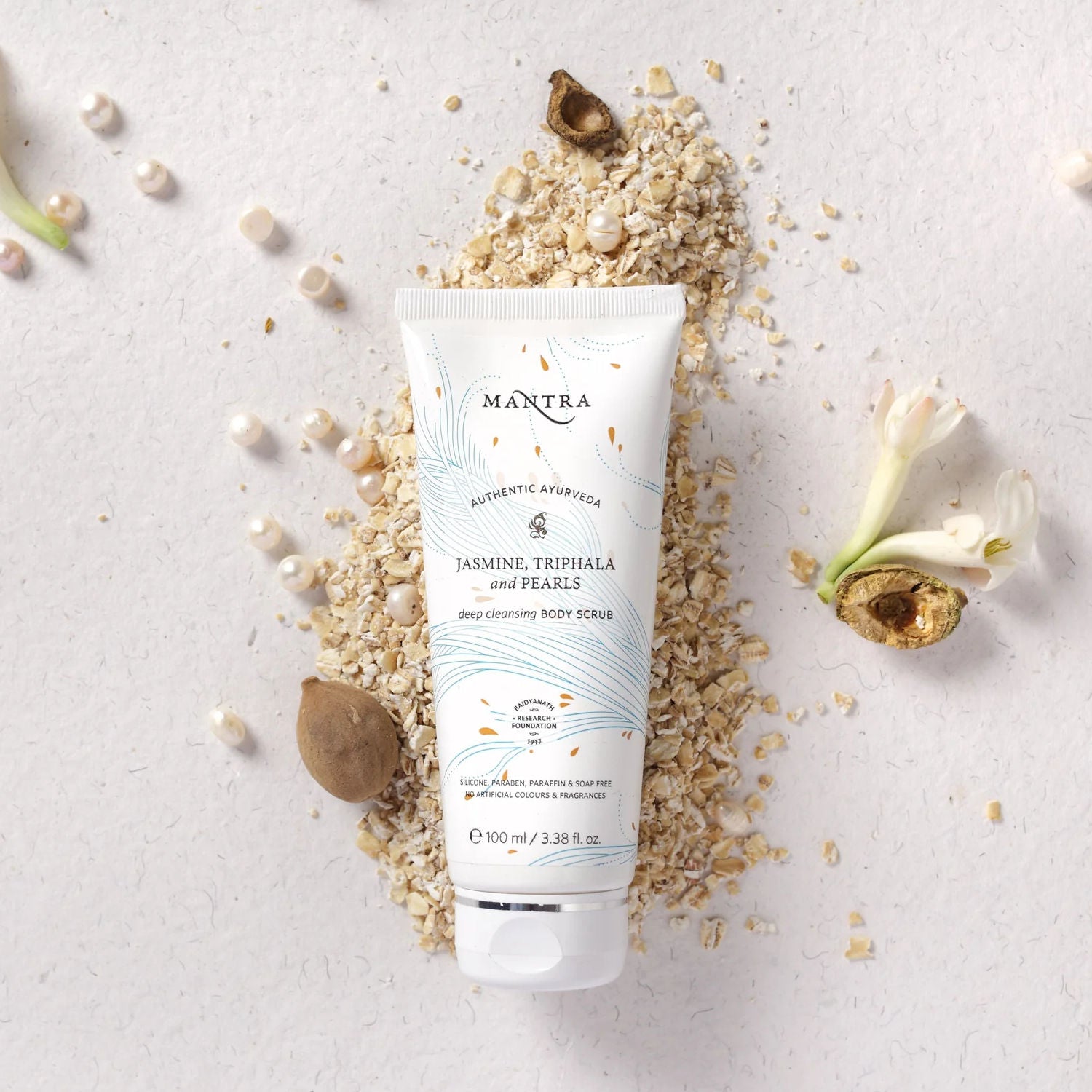 Mantra Herbal Jasmine, Triphala And Pearls Deep Cleansing Body Scrub