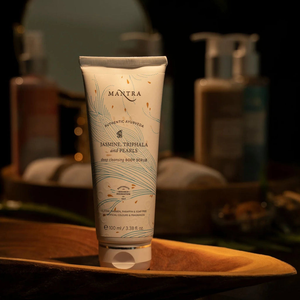 Mantra Herbal Jasmine, Triphala And Pearls Deep Cleansing Body Scrub