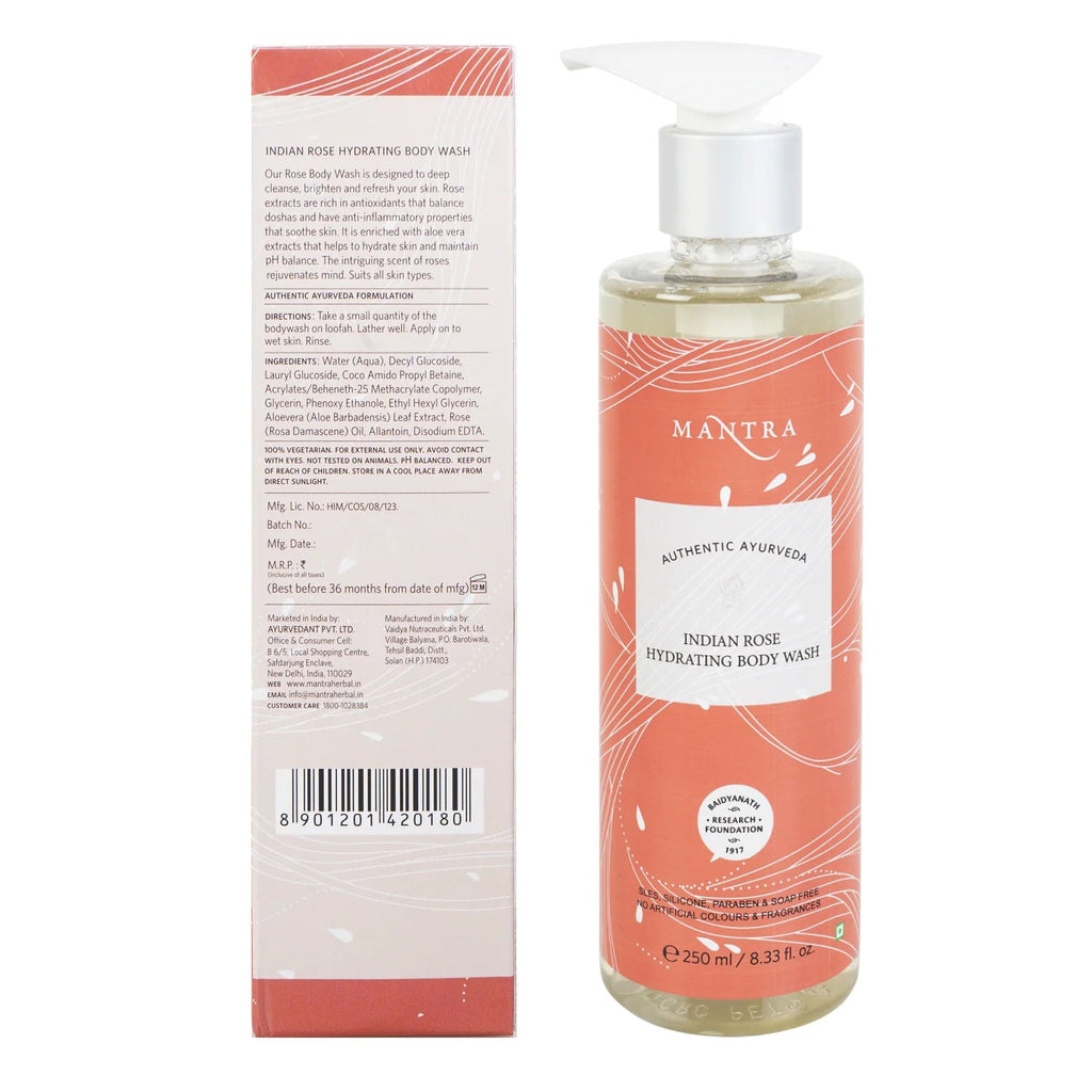 Mantra Herbal Indian Rose Hydrating Body Wash