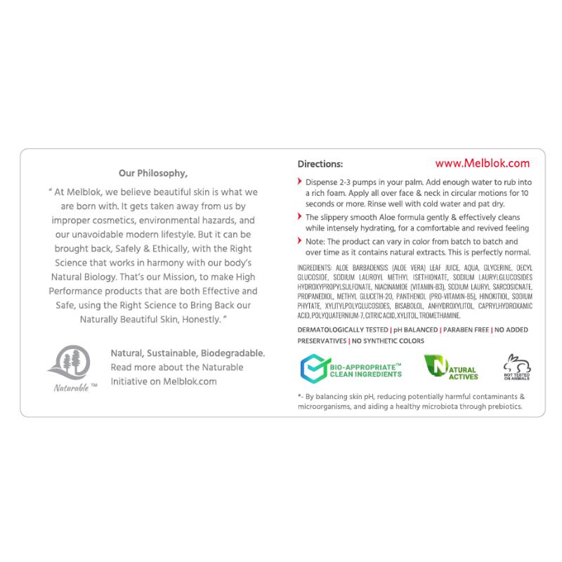 Melblok Bio-recovery Intense Aloe Face Wash