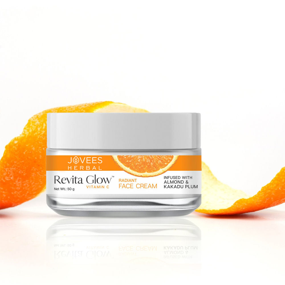 Jovees Herbal Vitamin C Face Cream Infused with Kakadu Plum and Almonds
