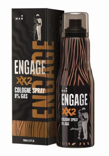 Engage XX2 Cologne Perfume Spray For Men, Spicy & Citrus, No Gas, Long Lasting