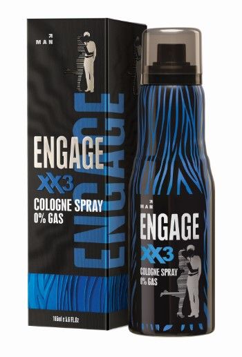 Engage XX3 Cologne Perfume Spray For Men, Spicy & Woody, No Gas, Long Lasting