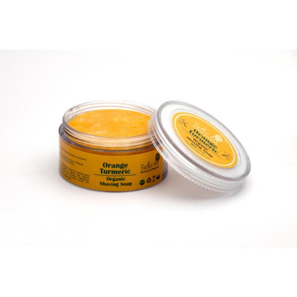 Rustic Art Natural & Organic Orange Turmeric Shaving Soap