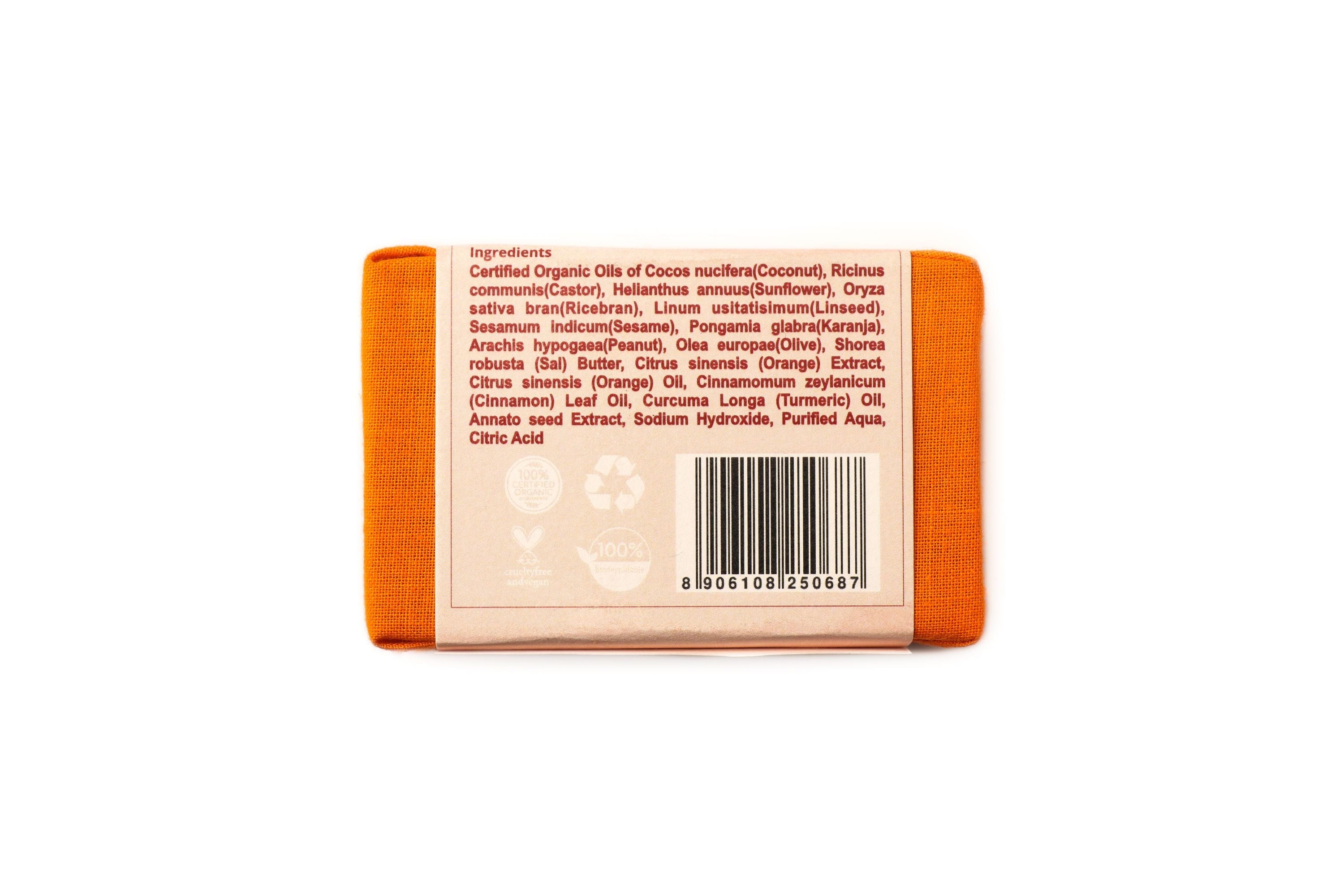 Rustic Art Organic Orange & Cinnamon Soap