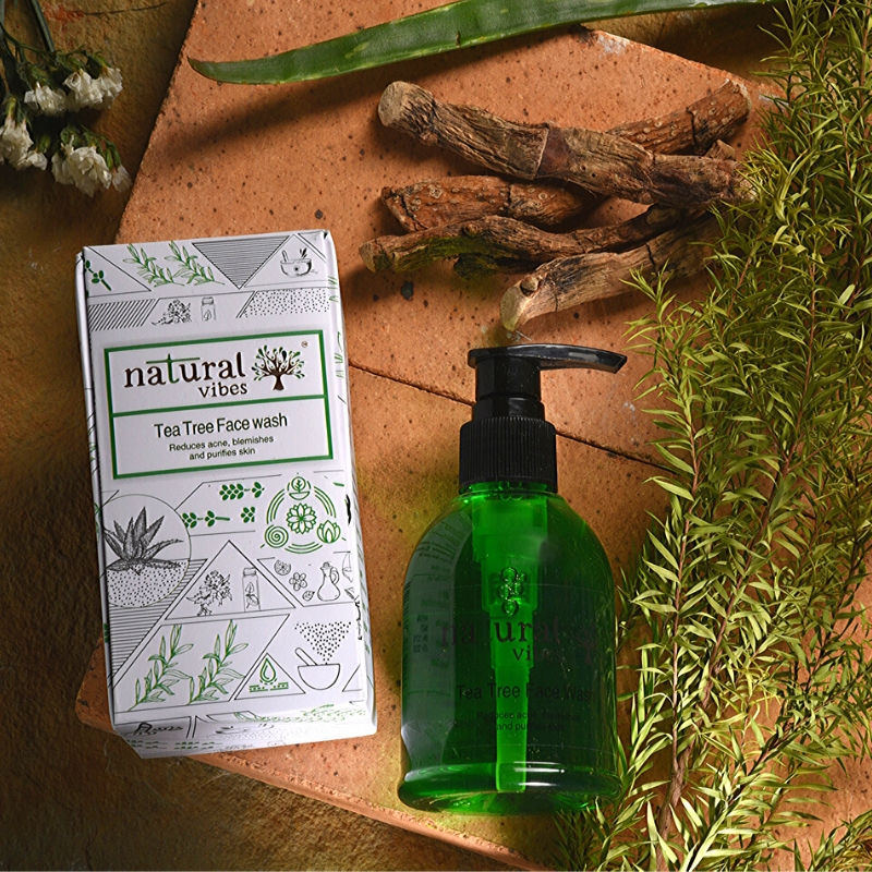 Natural Vibes Ayurvedic Tea Tree Face Wash