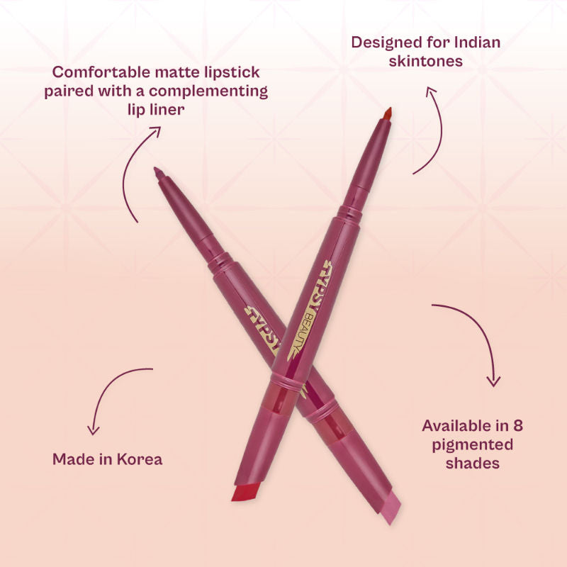 Typsy Beauty Twist & Pout Lipstick And Lip Liner