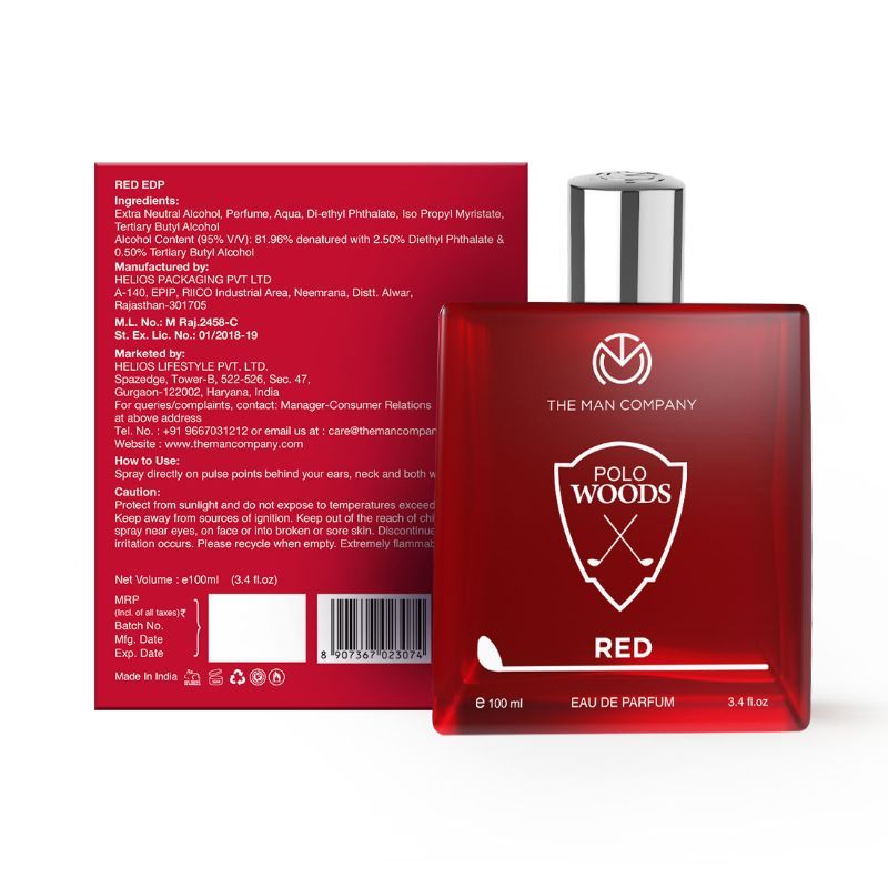 The Man Company EDP For Men - Polo Red
