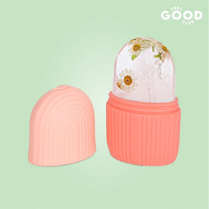 Feel Good Club Ice Roller - Natural Skin Care & De-puffing Massager For Face Neck & Under Eye (1 Pc)