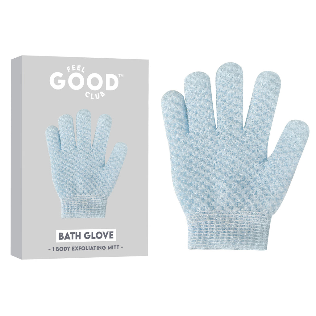 Feel Good Club Exfoliating Bath Glove Heavy Quality Body Scrubber Shower Loofah Mitten