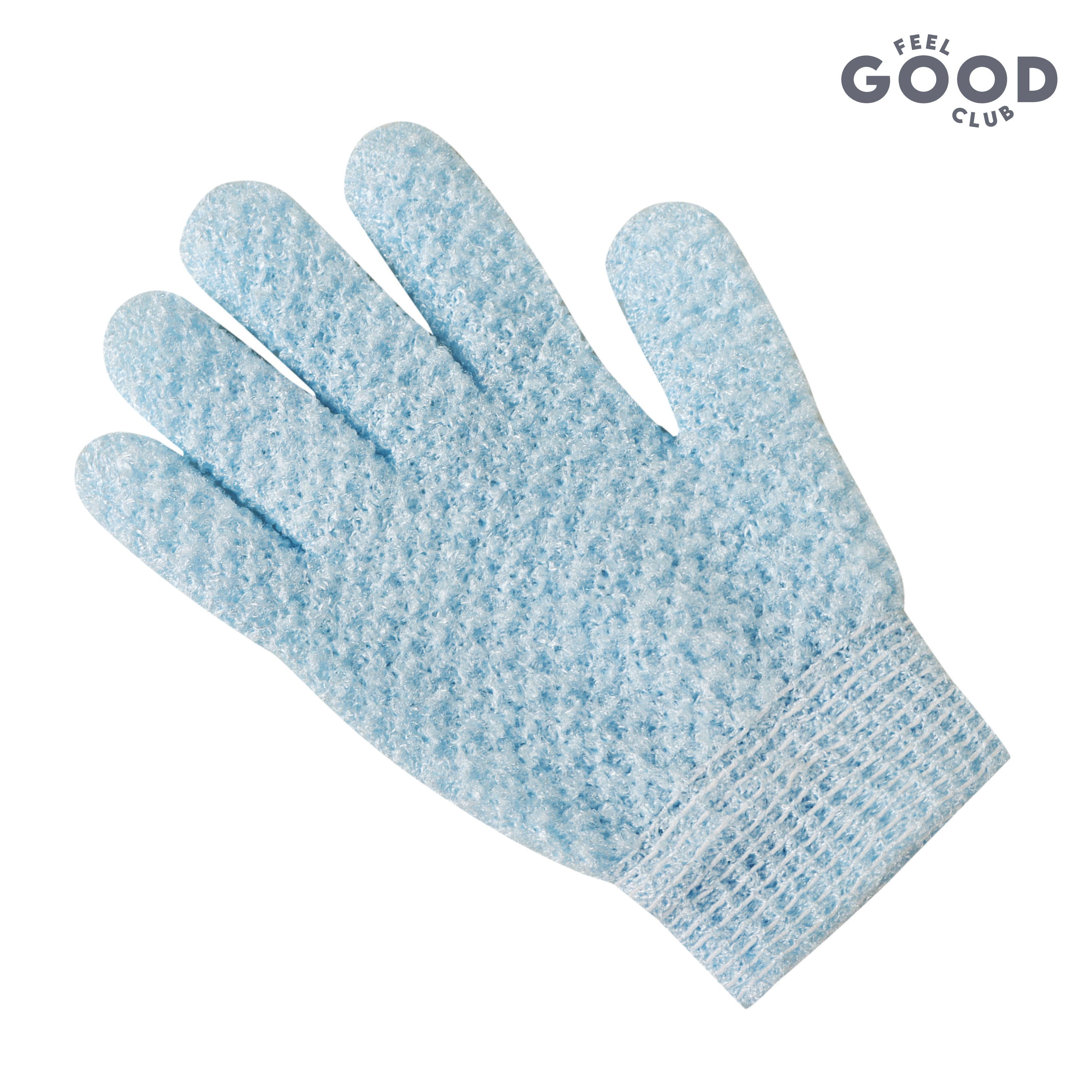 Feel Good Club Exfoliating Bath Glove Heavy Quality Body Scrubber Shower Loofah Mitten