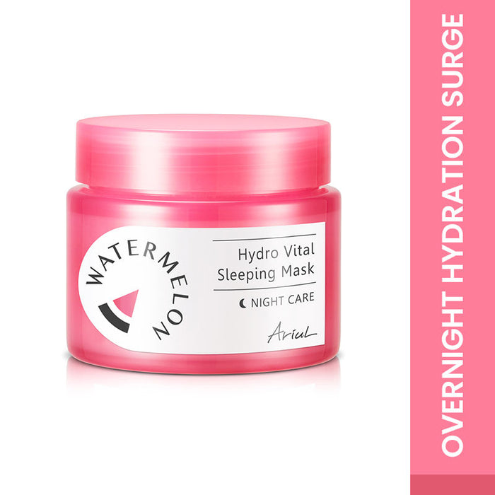 Ariul Watermelon Hydro Vital Sleeping Mask, Korean Overnight Hydration & Glow with Niacinamide