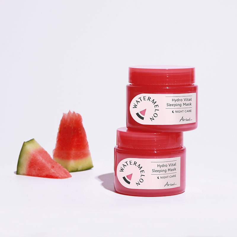 Ariul Watermelon Hydro Vital Sleeping Mask, Korean Overnight Hydration & Glow with Niacinamide