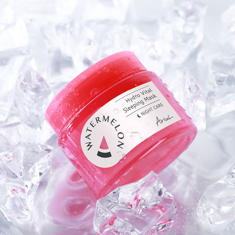 Ariul Watermelon Hydro Vital Sleeping Mask, Korean Overnight Hydration & Glow with Niacinamide