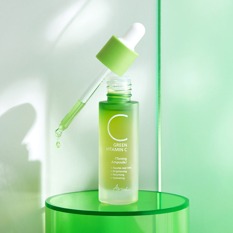 Ariul Green Vitamin C Toning Ampoule Korean Brightening Serum
