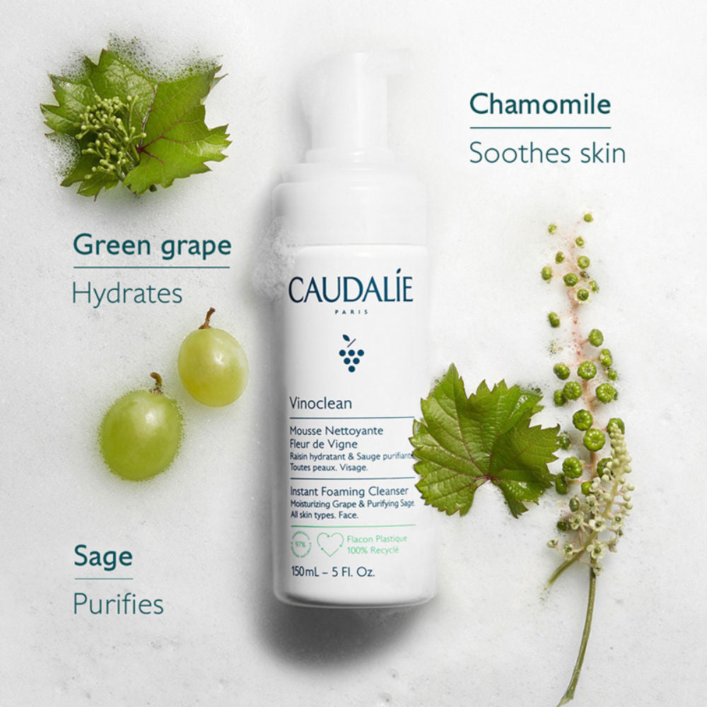 Caudalie Vinoclean Instant Foaming Cleanser (Face Wash)