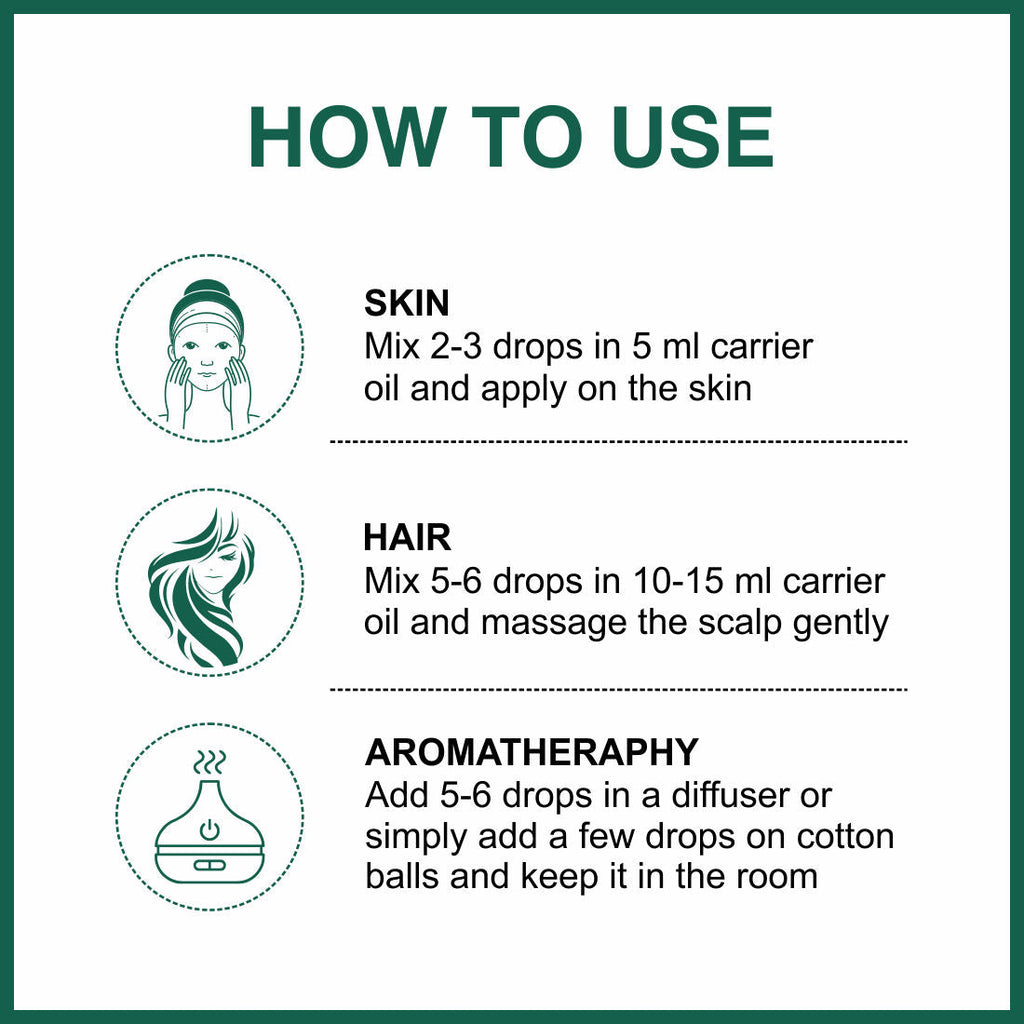 She Essentials Rosemary Essential Oil For Hair Growth & Longer Hair - 100% Pure & Natural