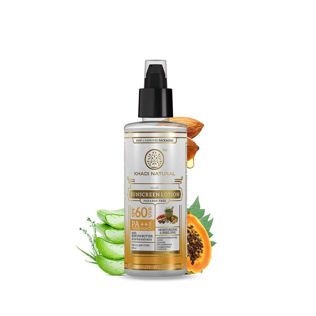 Khadi Natural SPF 60 Moisturing Sunscreen Lotion