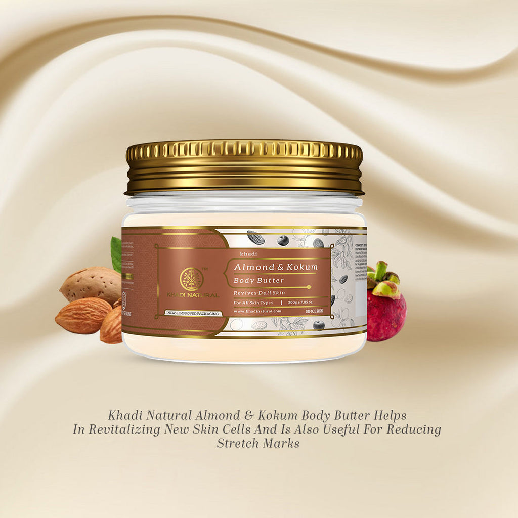 Khadi Natural Almond & Kokum Body Butter Revives Dull Skin