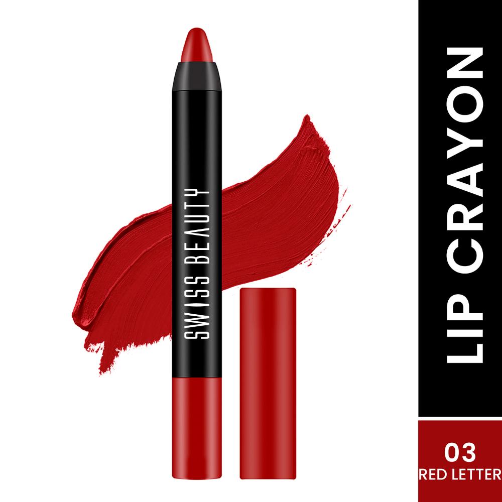 Swiss Beauty Matte Long Lasting Stay Maxx Lip Crayon Lipstick Matte Finish