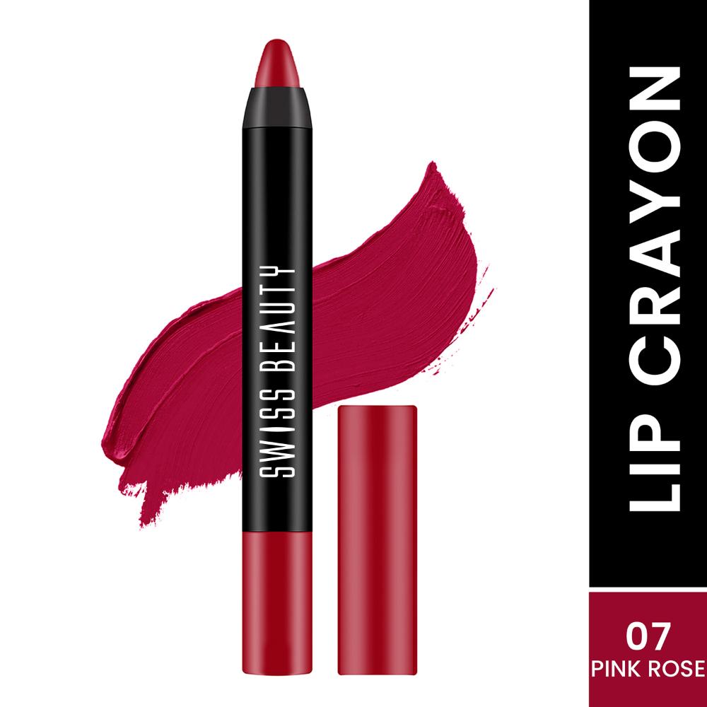 Swiss Beauty Matte Long Lasting Stay Maxx Lip Crayon Lipstick Matte Finish