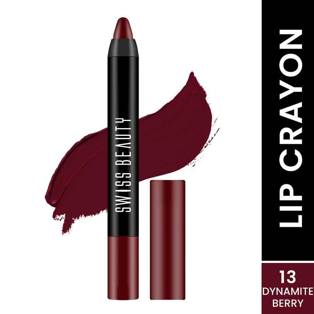 Swiss Beauty Matte Long Lasting Stay Maxx Lip Crayon Lipstick Matte Finish