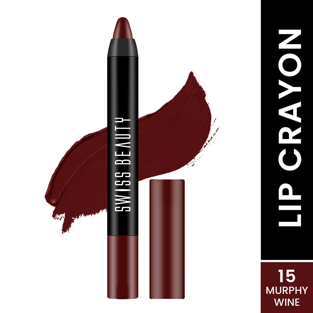 Swiss Beauty Matte Long Lasting Stay Maxx Lip Crayon Lipstick Matte Finish