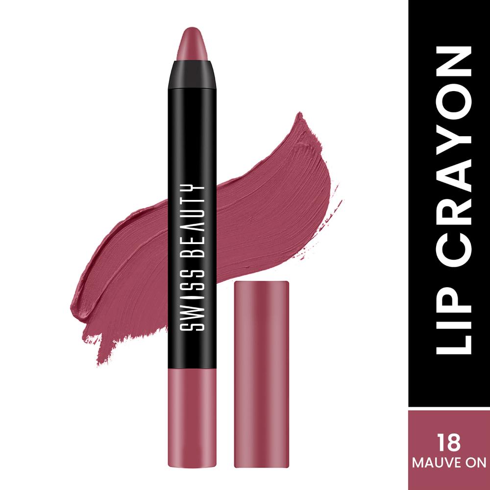 Swiss Beauty Matte Long Lasting Stay Maxx Lip Crayon Lipstick Matte Finish