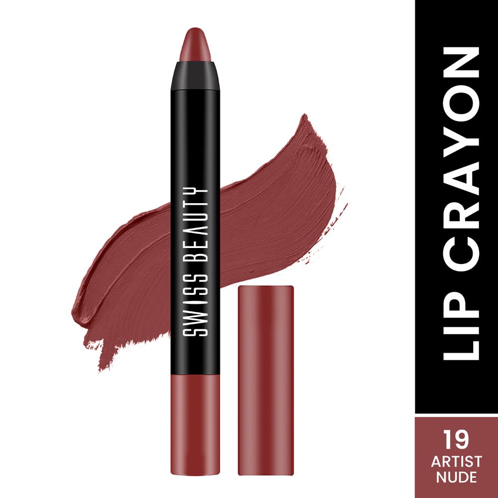 Swiss Beauty Matte Long Lasting Stay Maxx Lip Crayon Lipstick Matte Finish