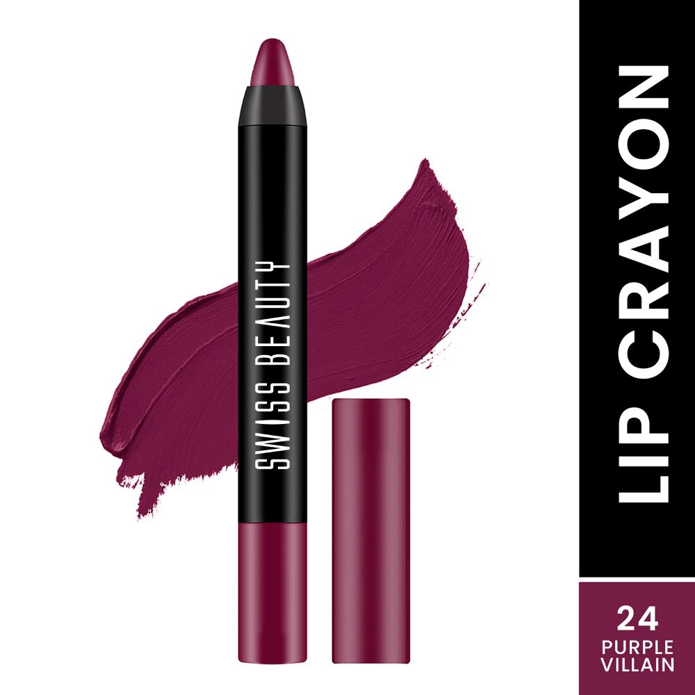 Swiss Beauty Matte Long Lasting Stay Maxx Lip Crayon Lipstick Matte Finish