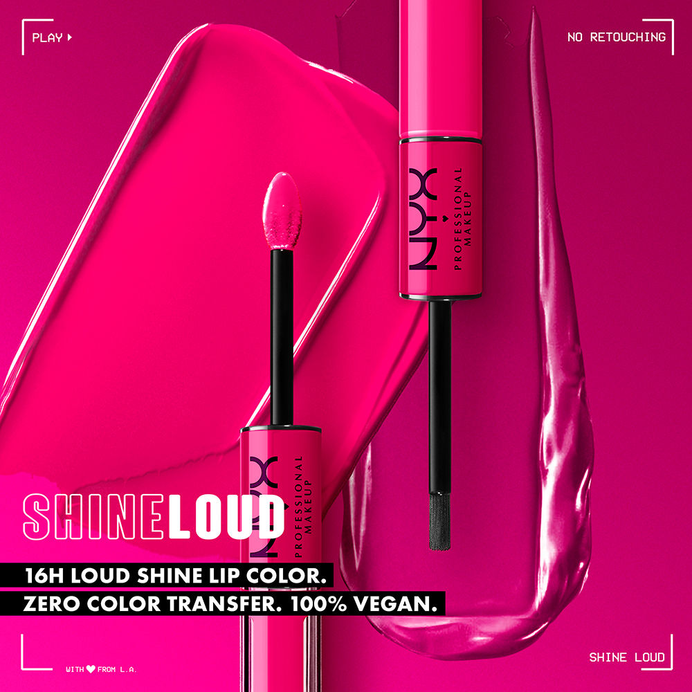 NYX Professional Makeup Shine Loud High Shine Lip Color and Gloss - Goal Getter