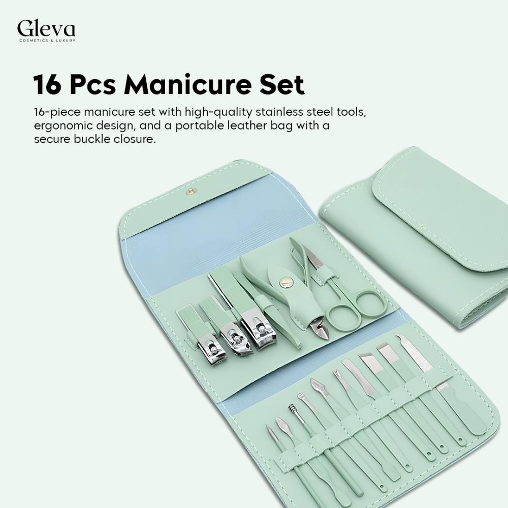 GLEVA 16 Pieces Manicure Set