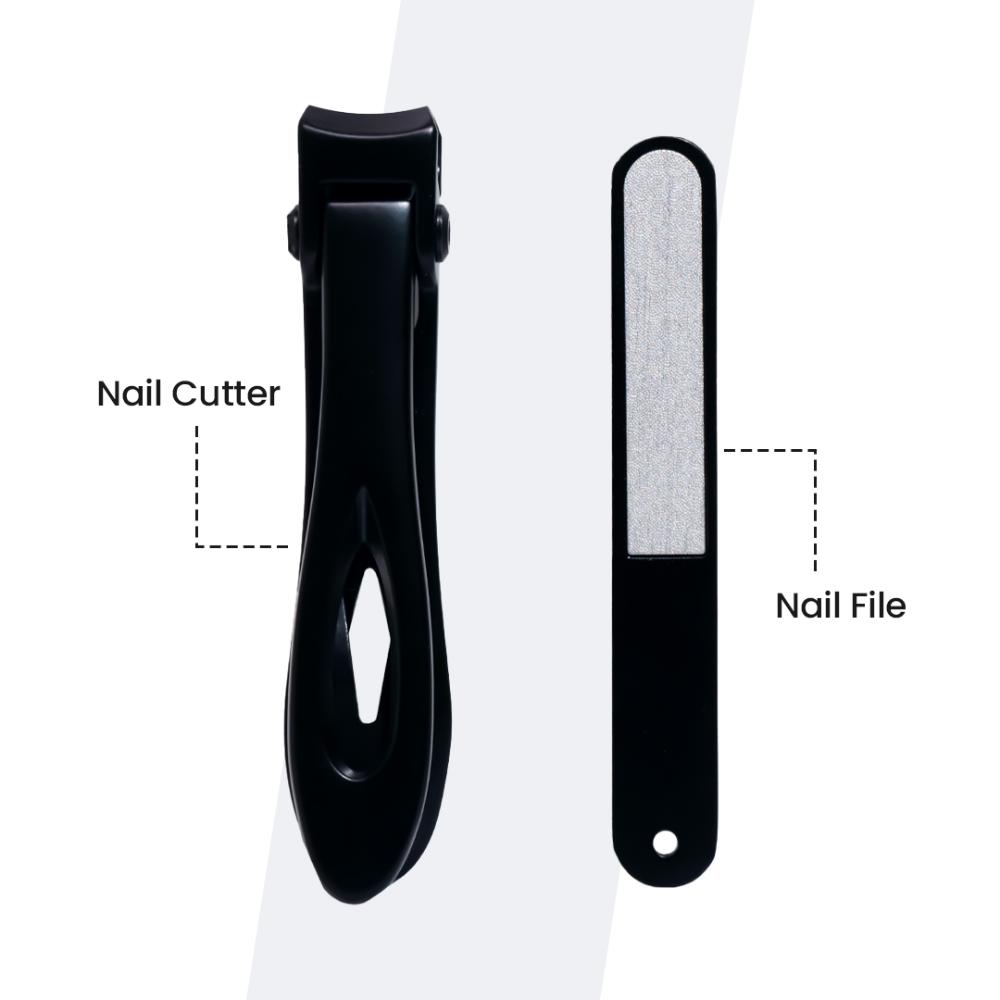 GLEVA Wide Opening Nail Cutter With Filler