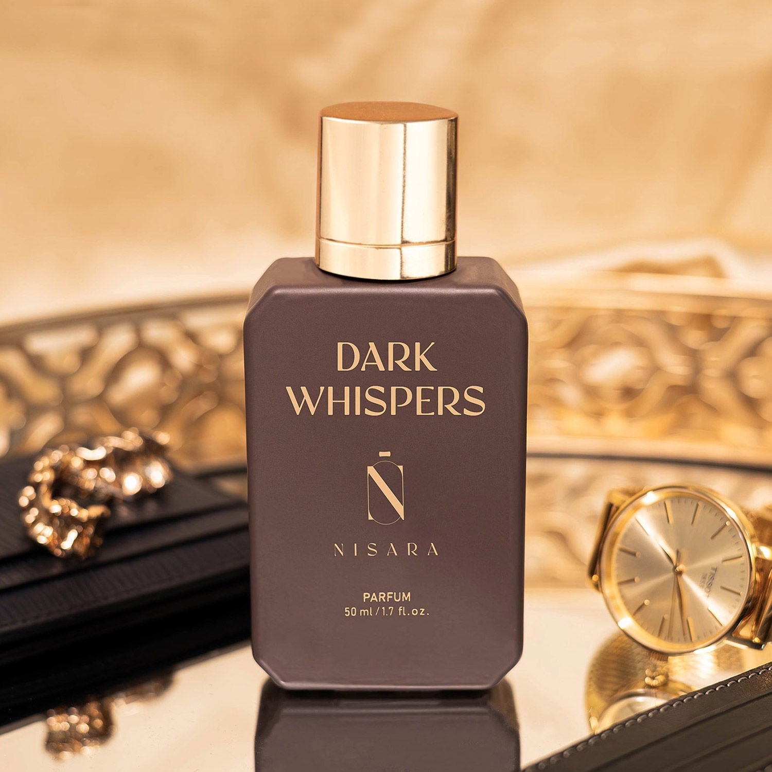 NISARA Dark Whispers Unisex Parfum - Perfume For Men & Women,Long Lasting Amber Oud Fragrance