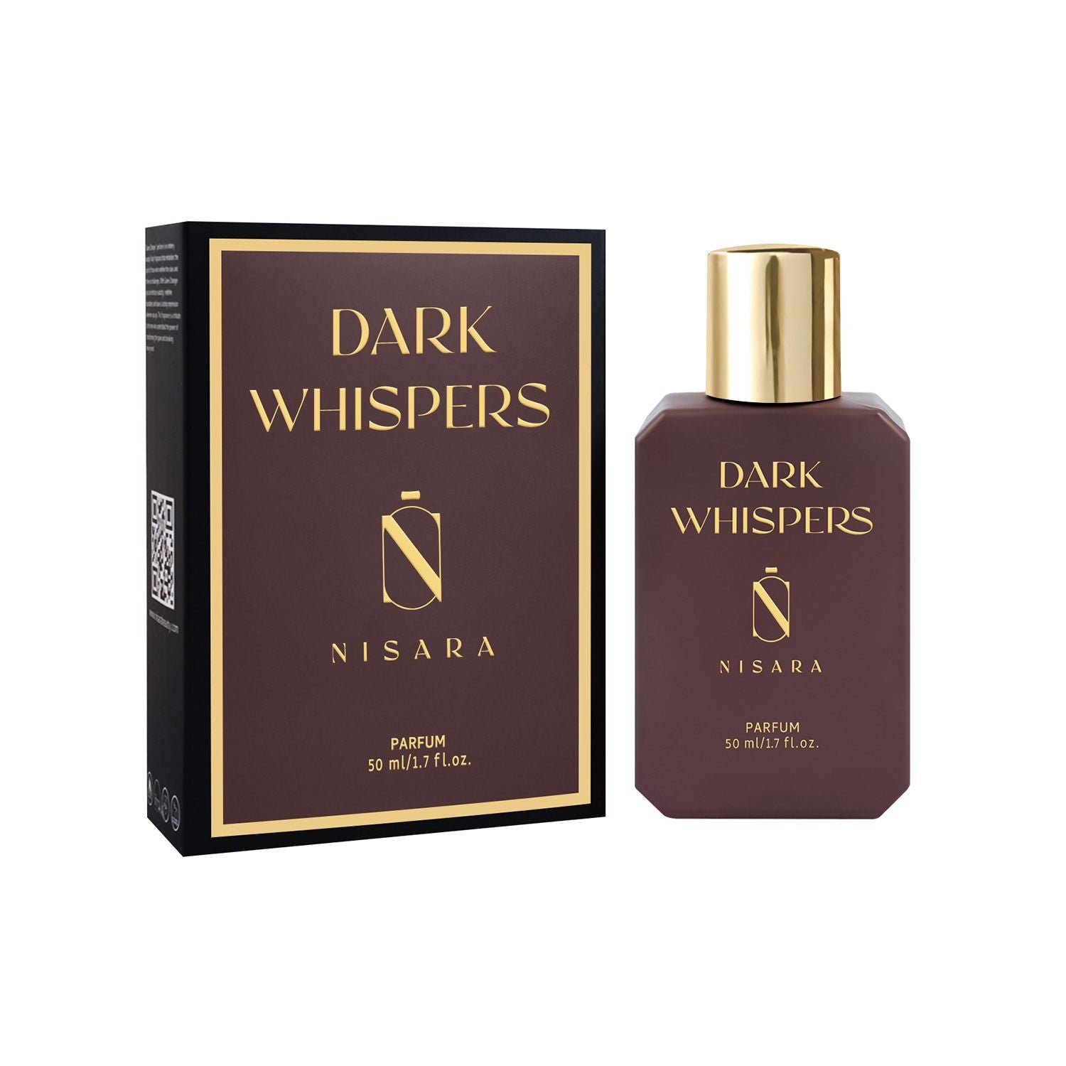 NISARA Dark Whispers Unisex Parfum - Perfume For Men & Women,Long Lasting Amber Oud Fragrance