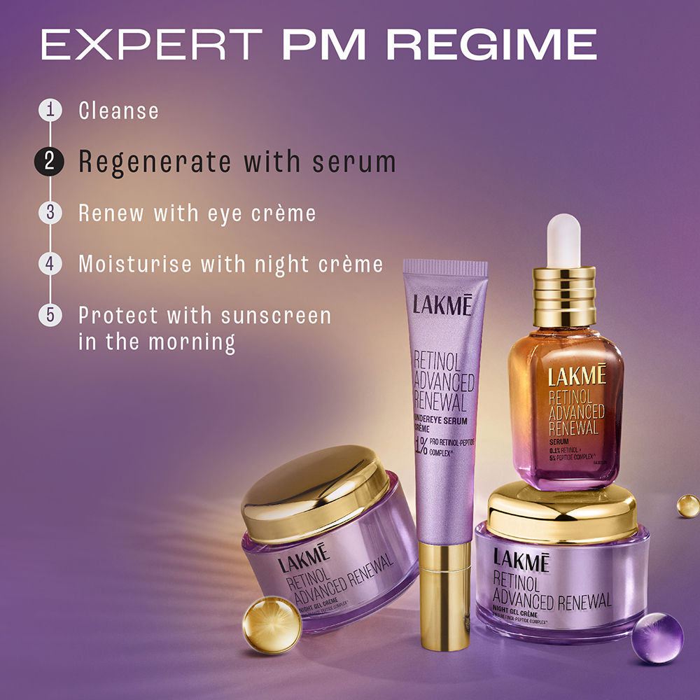 Lakme Retinol Advanced Renewal Serum 0.1% Retinol + 5% Peptide Complex