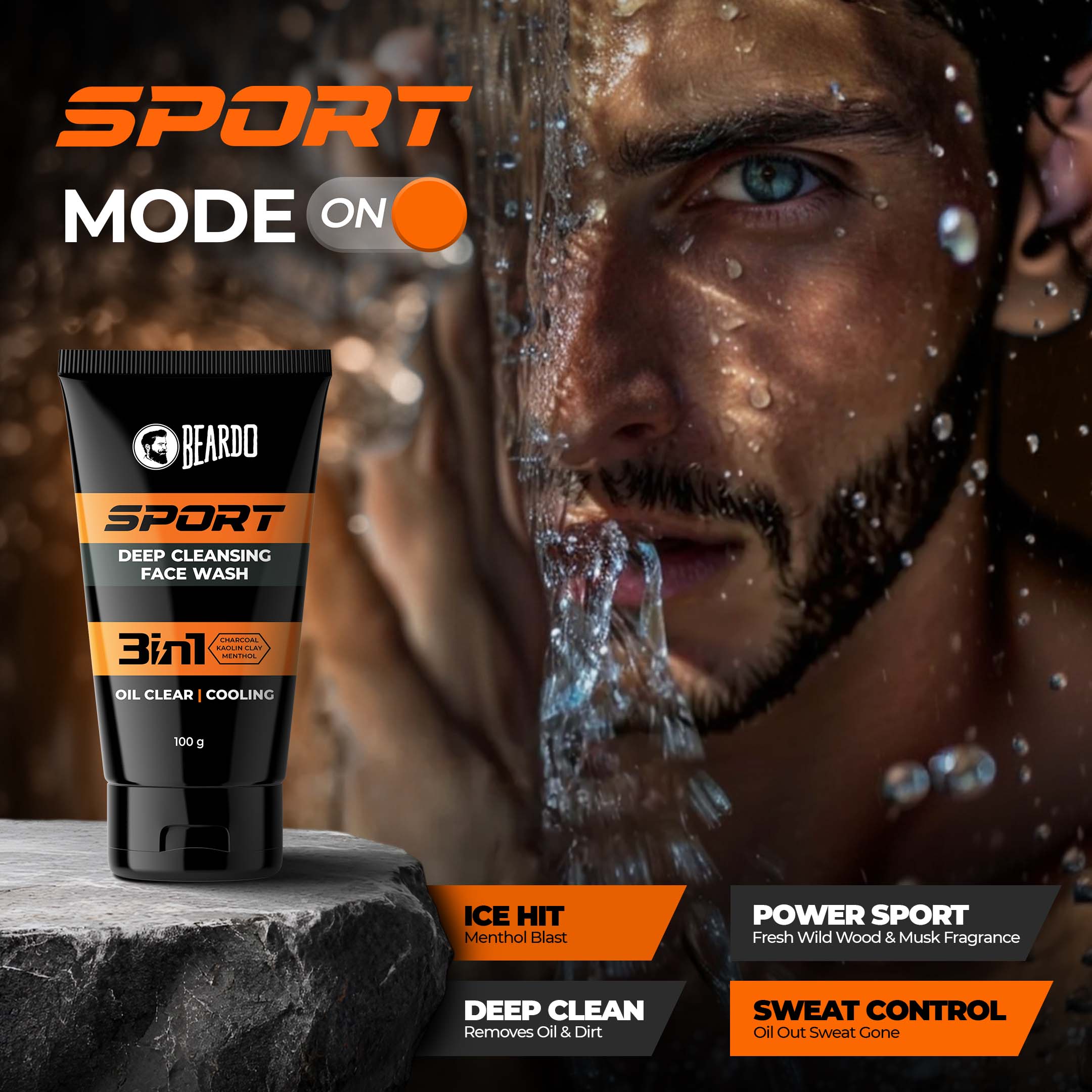 Beardo Sport Deep Cleansing Facewash For Men