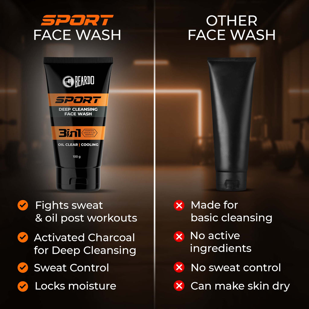 Beardo Sport Deep Cleansing Facewash For Men