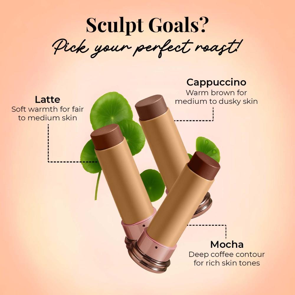 Just Herbs Born To Sculpt Long Stay Matte Finish Bronzer Stick with Shea Butter