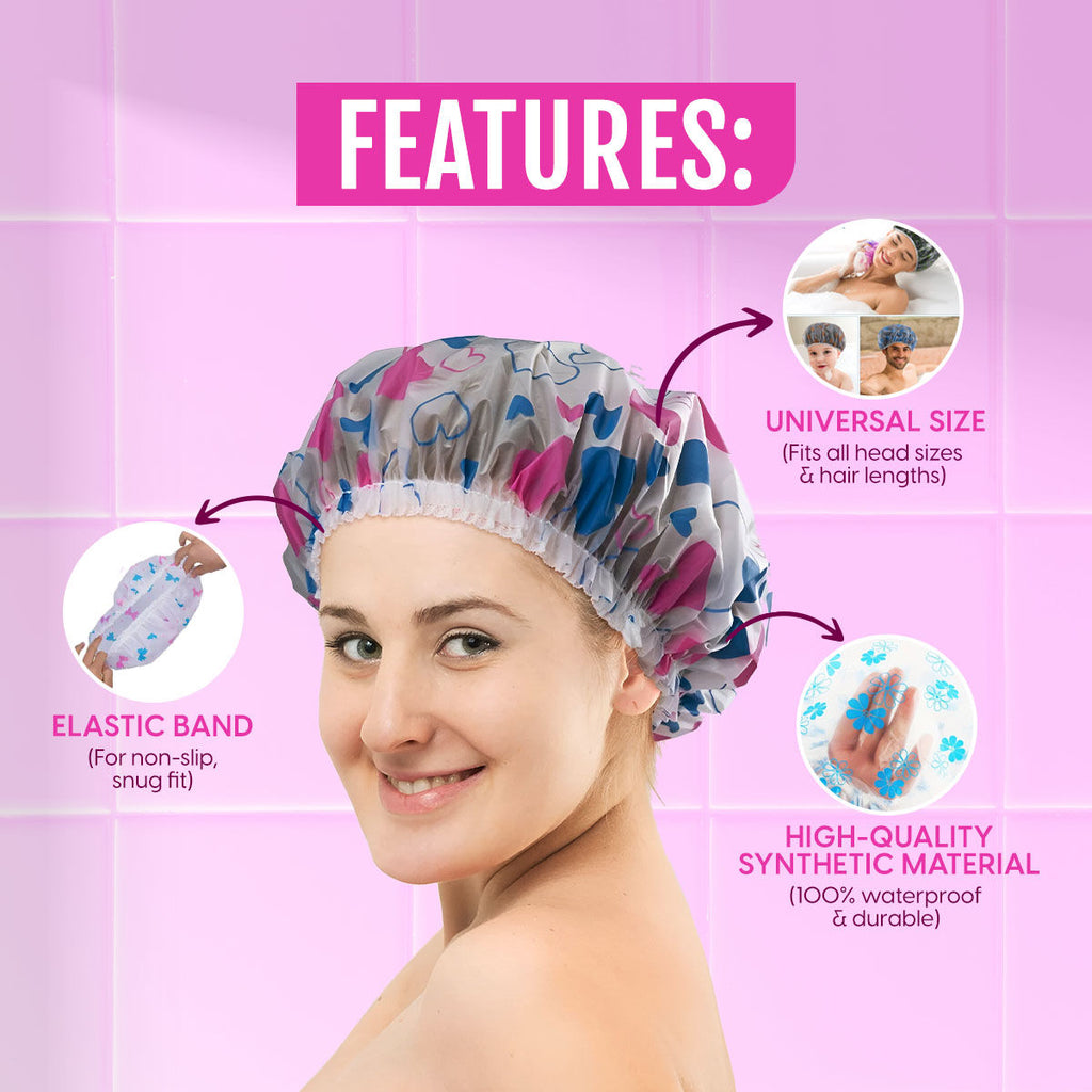 Matra Reusable Shower Caps for Hair Colour, Hair Treatment, Home, Spa & Salon Use