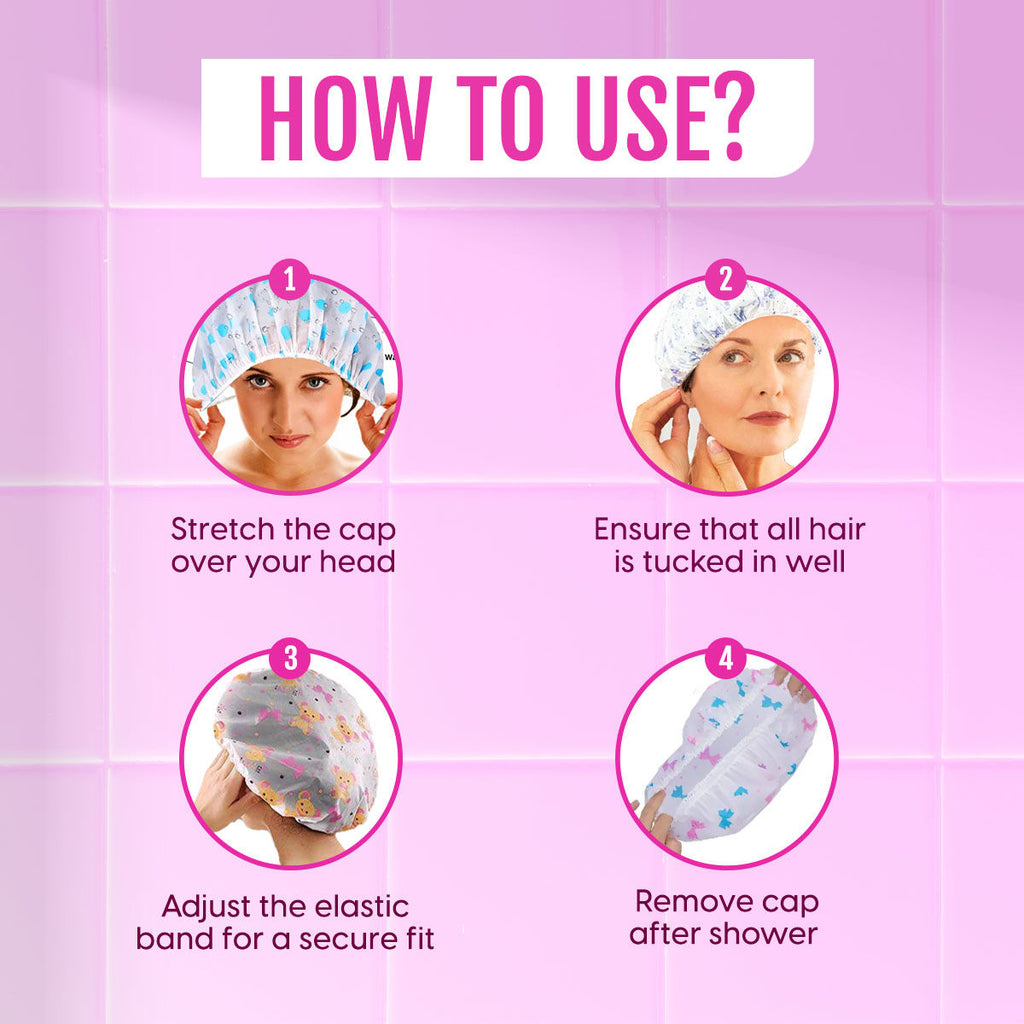 Matra Reusable Shower Caps for Hair Colour, Hair Treatment, Home, Spa & Salon Use