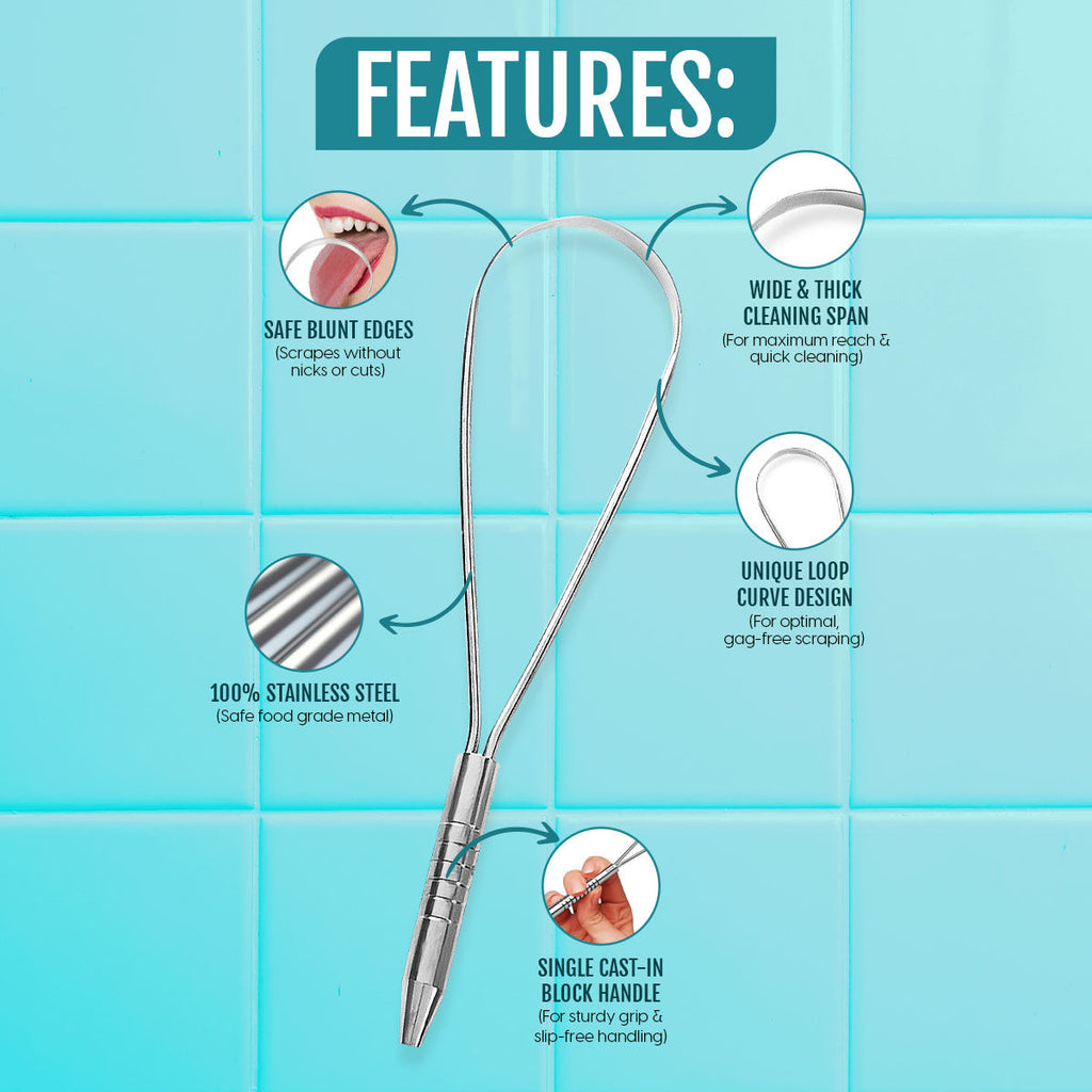 Matra Stainless Steel Tongue Cleaner Scraper